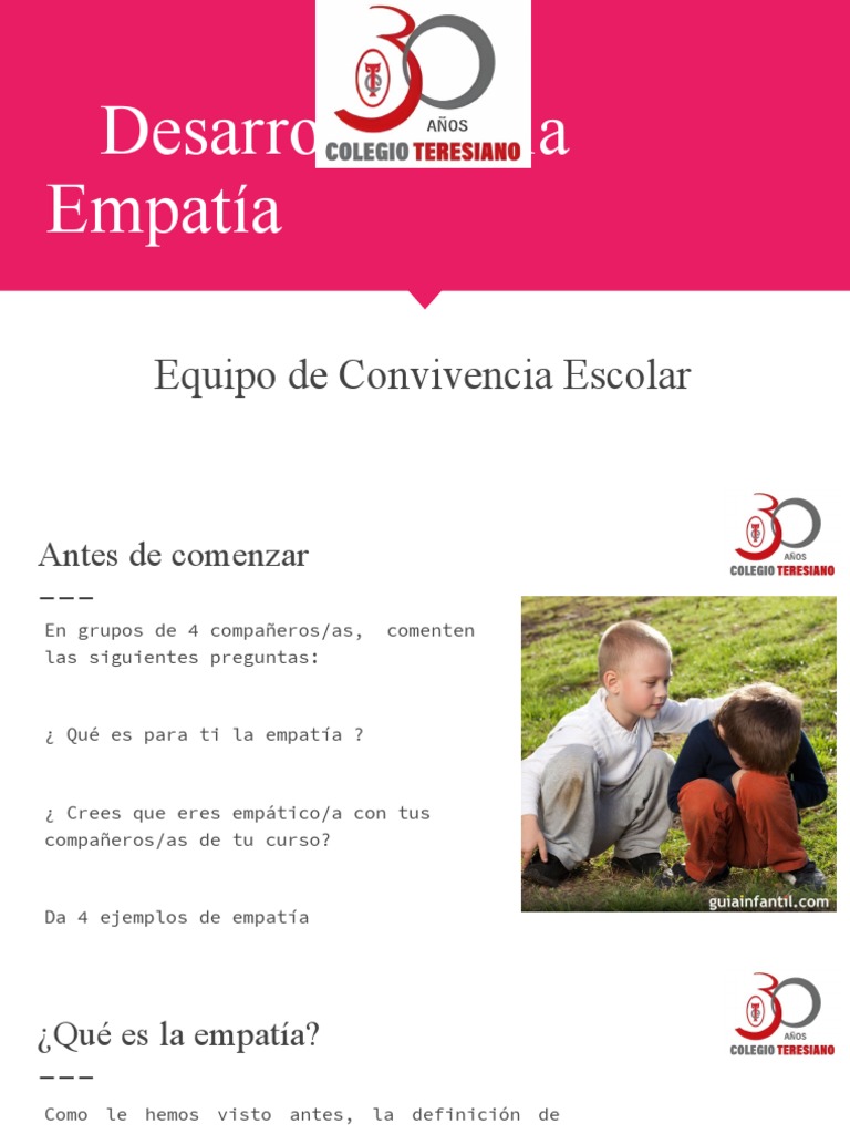 Fomentando la Empatía en Niños | PDF | Empatía | Las emociones
