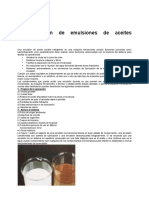 Contaminacion de Emulsiones de Aceites Solubles