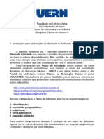 Plano de Atividade - Oficina II Unidade1