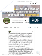 Educação Inclusiva - Especial - Publicações - Facebook