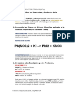 Experimento 06. REACCIÓN DE KI + PB (NO3) 2