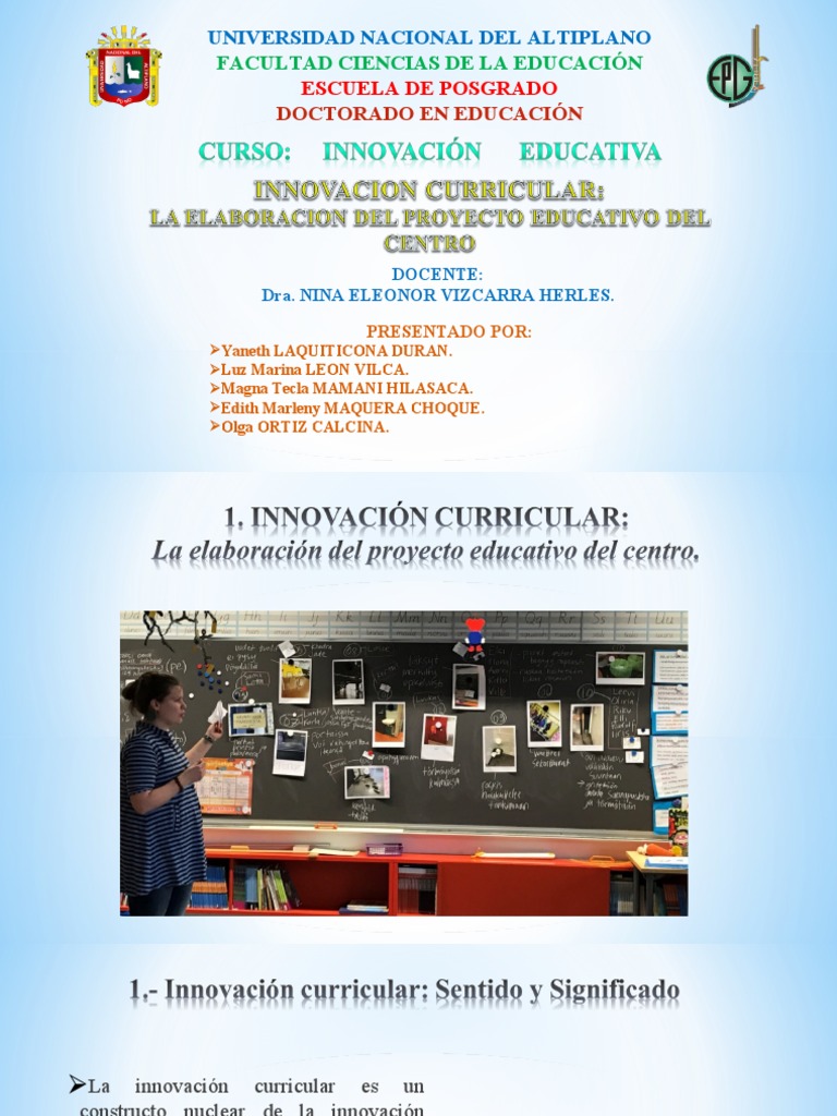 Innovación Curricular en Educación | PDF | Plan de estudios | Método de ...