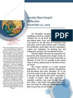 December 11 Sunday Mass Gospel Reflection