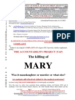 20221214-Mr G. H. Schorel-Hlavka O.W.B. To R Kershaw Chief Commissioner of AFP-Suppl 93 - Part 10 - Electors-Candidates-Covid Scam, Etc