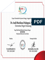 Sertifikat Reviewer - DR Andi Mardiana Paduppai