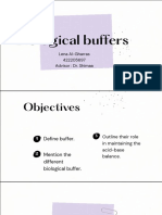 Biological Buffers - Lena Algharras