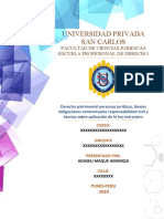 Universidad Privada San Carlos: Facultad de Ciencias Juridicas Escuela Profesional de Derecho