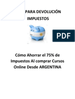 Hack para Devolución Impuesto 75% en Argentina