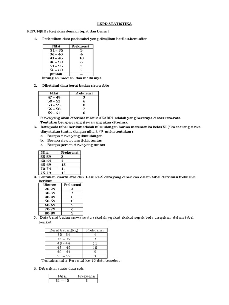 LKPD Data Kelompok | PDF