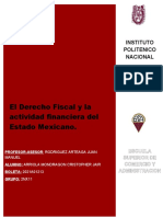 U1 A1 - Arriola Cristopher - El Derecho Fiscal y La Actividad Financiera Del Estado Mexicano.