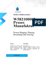 Modul Pertemuan 12-Shaping, Planning, Broaching and Sawing