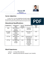 Varun KR Resume PDF