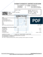 Alkhidmat Diagnostic Center blood test results