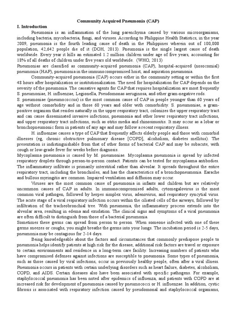 Group 2 Community Acquired Pneumonia | PDF | Lung | Pneumonia