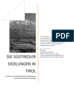 Die Südtiroler Siedlungen in Tirol