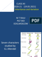 Principles of Inheritance and Variation Class XII Session Notes