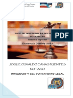 Pago de impuestos en documentos notariales compendio en tabla Octubre 2022