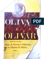Catálogo de Errores y Calumnias en La Historia de Bolívar 1