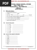 Class 3 Multiplication Worksheet | PDF | Arithmetic | Teaching Mathematics