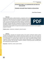 Reviro. Competencias Investigativas para La Elaboración de Tesis en Educación