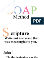 SOAP Method Scripture Study