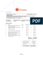 Nota Pesanan: Nama Penjual: Dunia Tape Nama Pembeli: Indomineral Alamat Pembeli