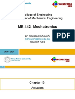 ME 442 Mechatronics Actuators Chapter