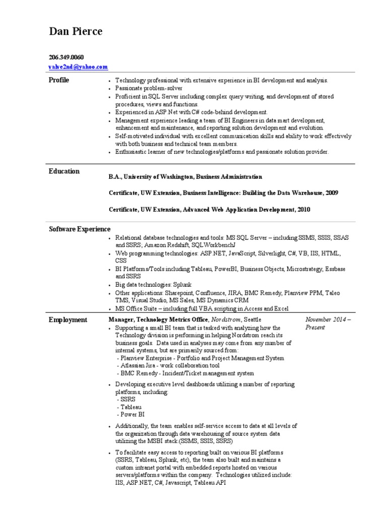 Project manager profile download free pdf microsoft access