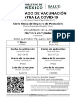 Certifiado Covid Alfredo Velazquez