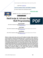 Shell Script & Advance Features of Shell Programming: International Journal of Computer Science and Mobile Computing