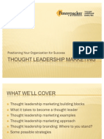 Thought Leadership Marketing: Positioning Your Organization For Success