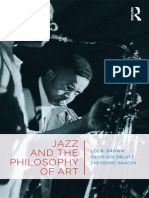 Lee B. Brown - David Goldblatt - Theodore Gracyk - Jazz and The Philosophy of Art (2018, Routledge) - Libgen - Li
