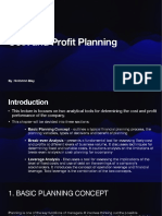 Solomon Cost and Profit Planning