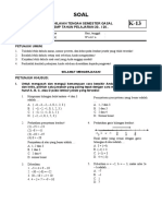 Soal PTS GSL 7 - Matematika