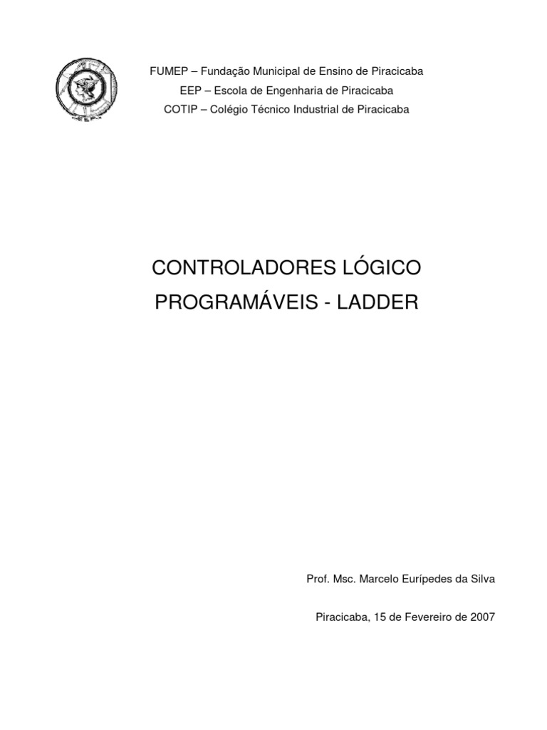 Apostila de CLP Ladder | PDF | Controlador lógico programável | Eletrônicos