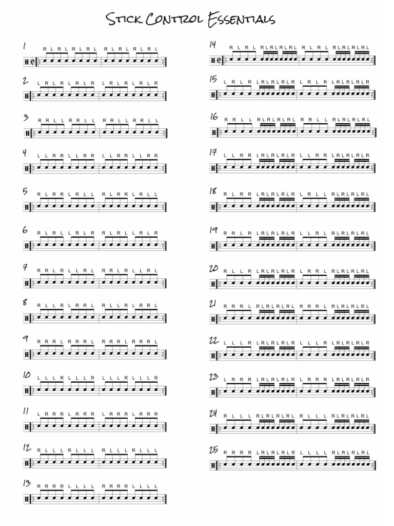 Stick Control Essentials | PDF