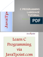 C Progragramming Language Tutorial PPT F