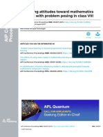 Improving Attitudes Toward Mathematics Learning With Problem Posing in Class VIII