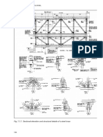 Steel Truss Sectional Elevation and Structural Details