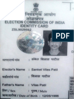 Voters ID - Sanket Patil