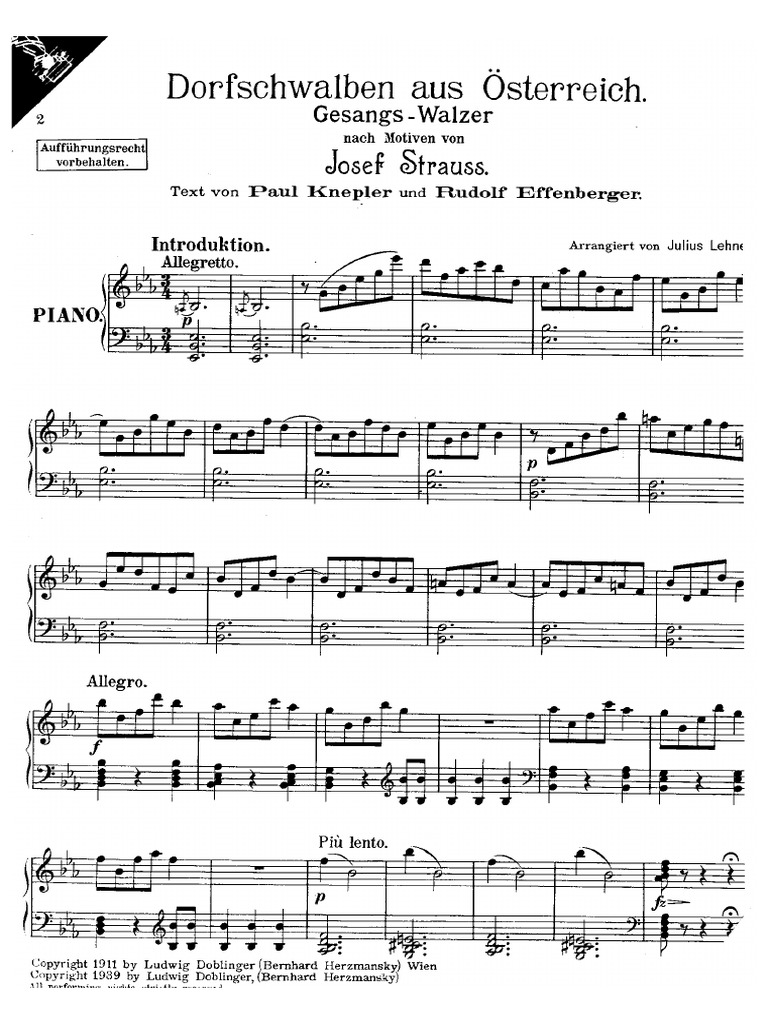 04 Dorfschwalbenwalzer Josef Strauss Paul Knepler Rudolf Effenberger PDF
