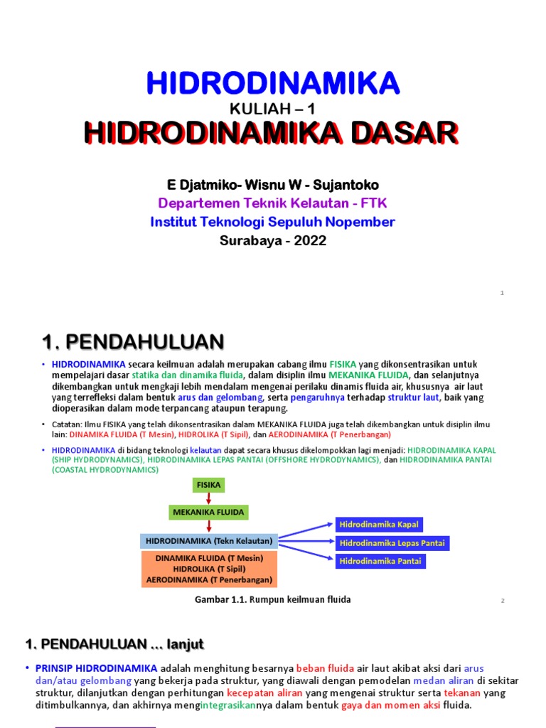 1 B Hidrodinamika Dasar Sjk Pdf