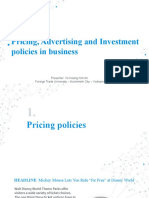 Chapter 5 - Pricing Strategies, Advertising and Investment