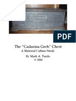 The Cadarinah Greh Chest: A Material Culture Study