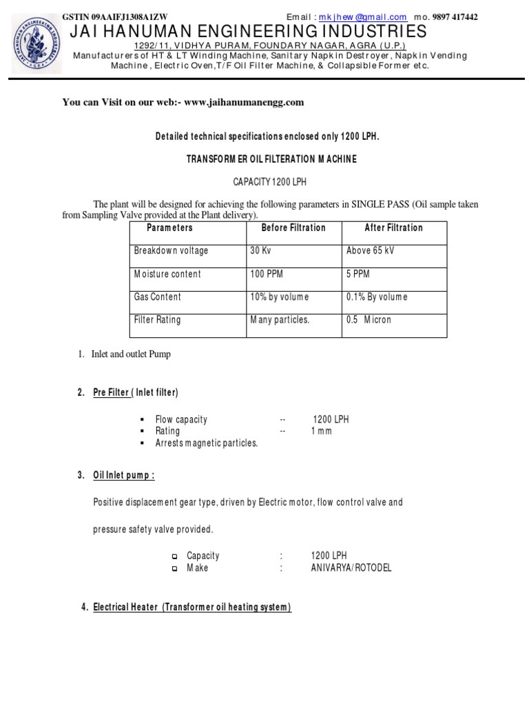 Transformers Oil Filtration Machine PDF Pump Valve