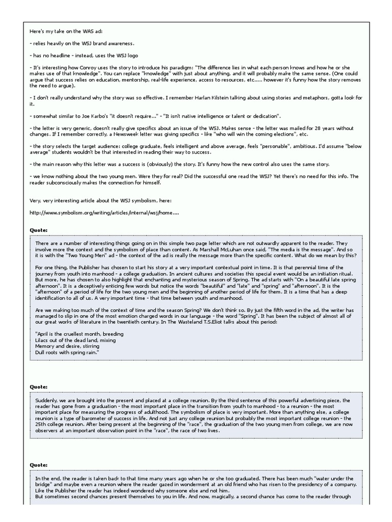 CSG Week 2 The Wall Street Journal Letter PDF