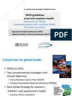 4.2 Guidelines - Maternal Newborn Health