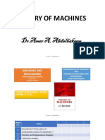 Theory of Machines: DR - Amer A. Abdelhakeem