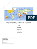 English Speaking Countries, English 5: India Pakistan South Africa Kenya Zimbabwe