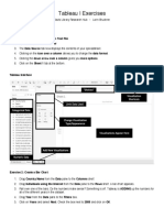 TableauI Exercises